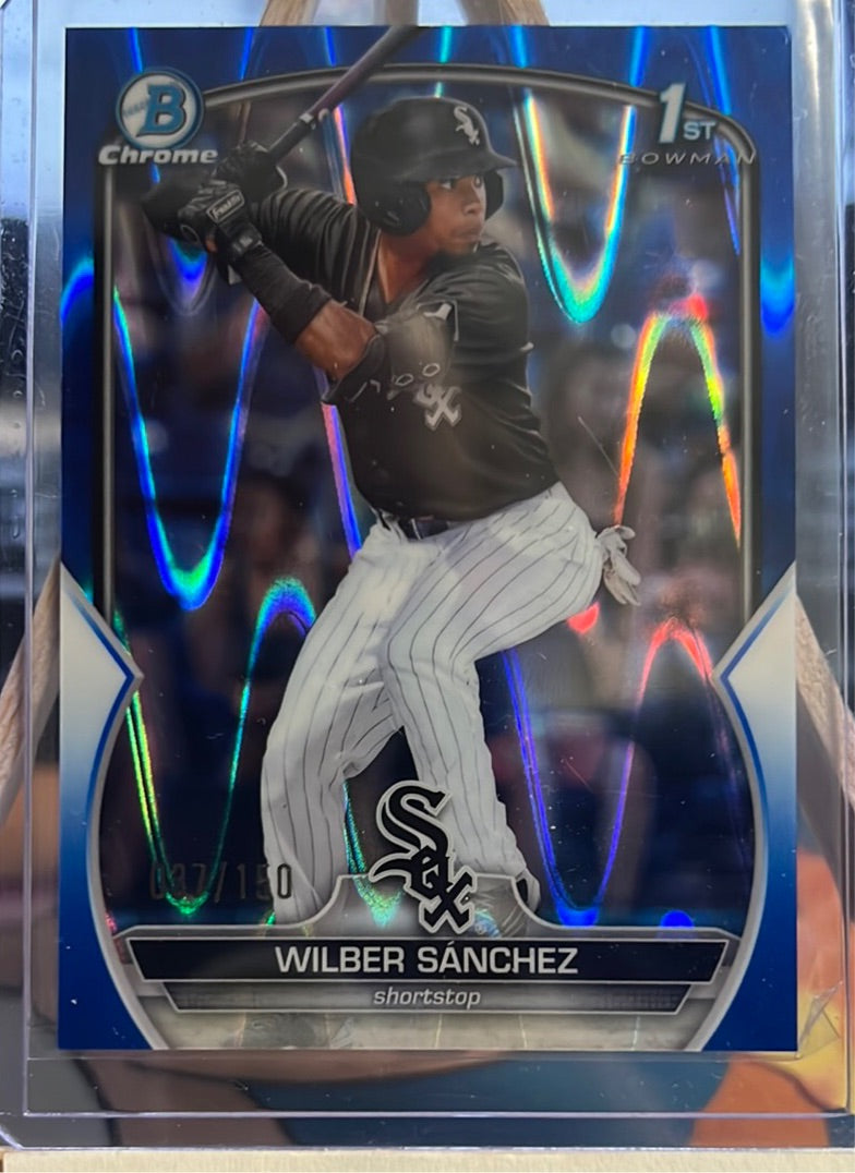 2023 Bowman Baseball Wilber Sanchez Chrome Trading Cards