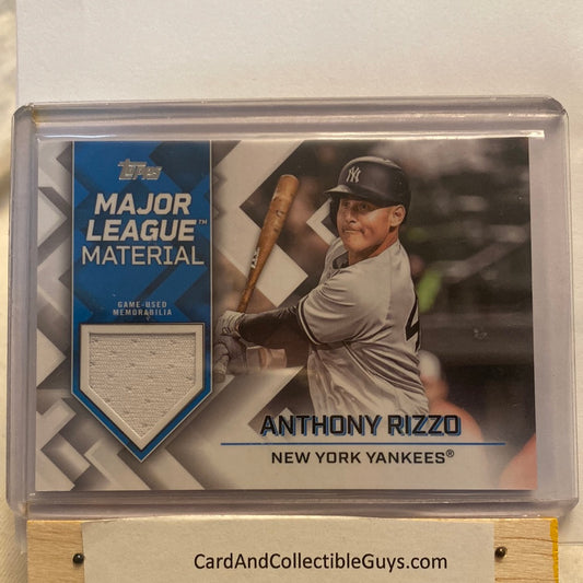 2022 Topps Updated Anthony Rizzo game used relic trading card