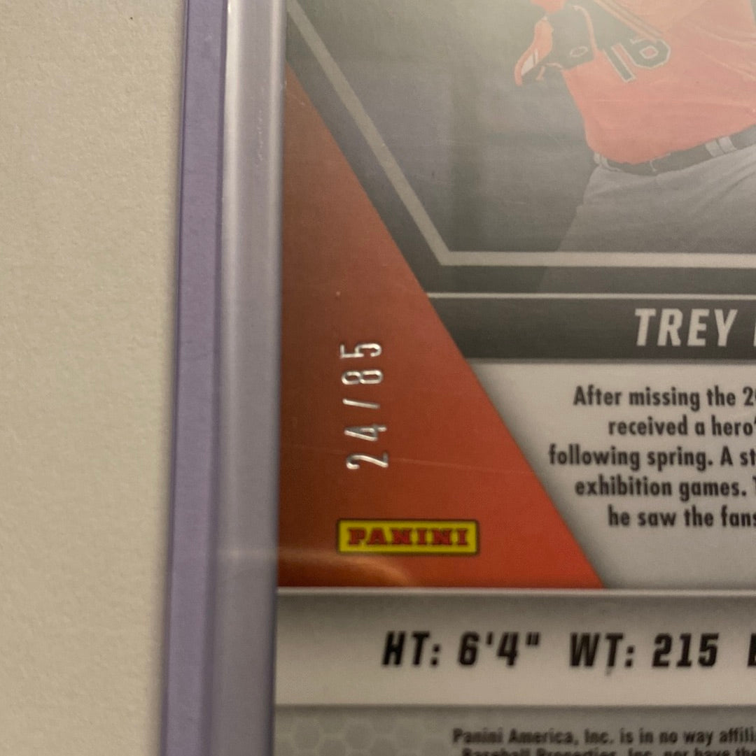 2021 Panini Mosaic Trey Mancini trading card