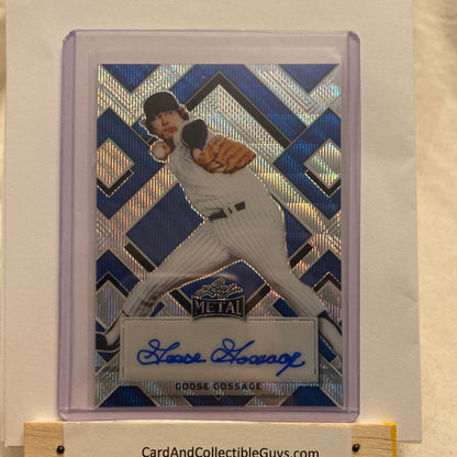 2022 Leaf Metal Goose Gossage Autographed trading card