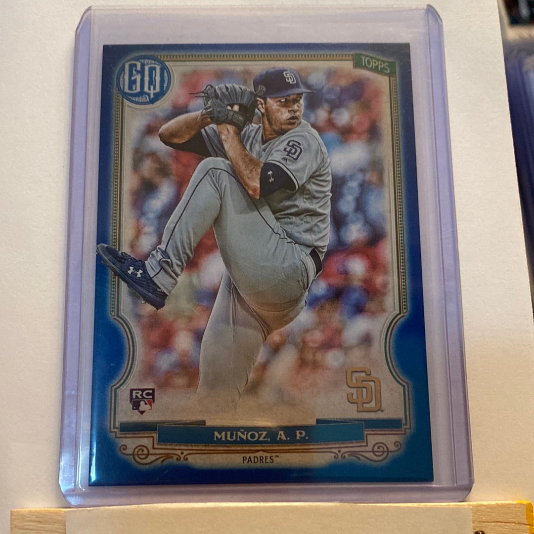 2020 Topps Gypsy Queen Andres Munoz Blue /150 trading card