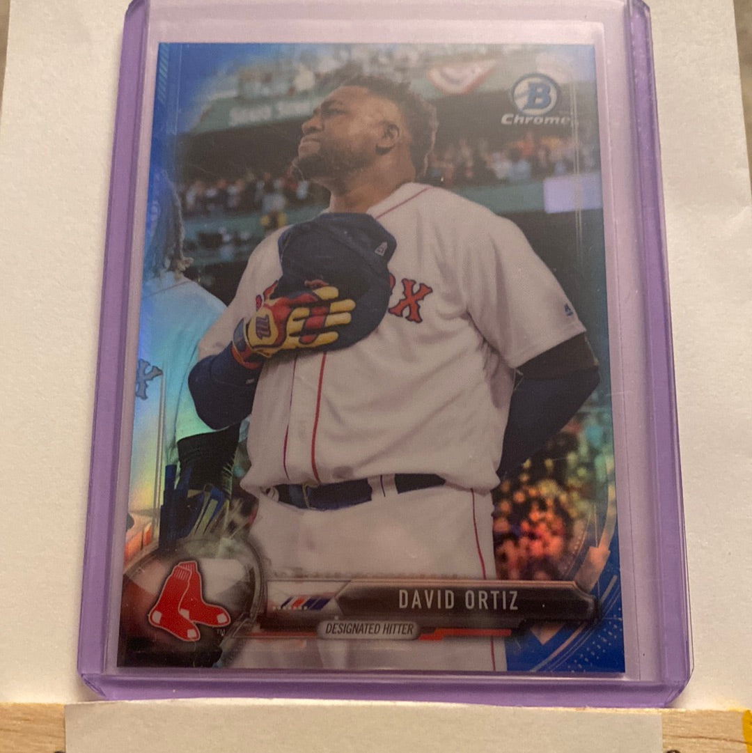 2017 Bowman Chrome David Ortiz Refractor /150 trading card