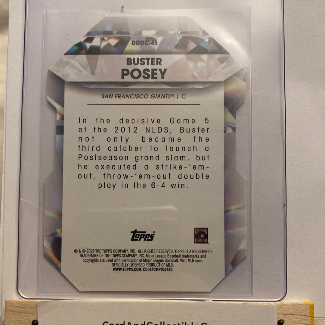 2022 Topps Buster Posey Die Cut trading card