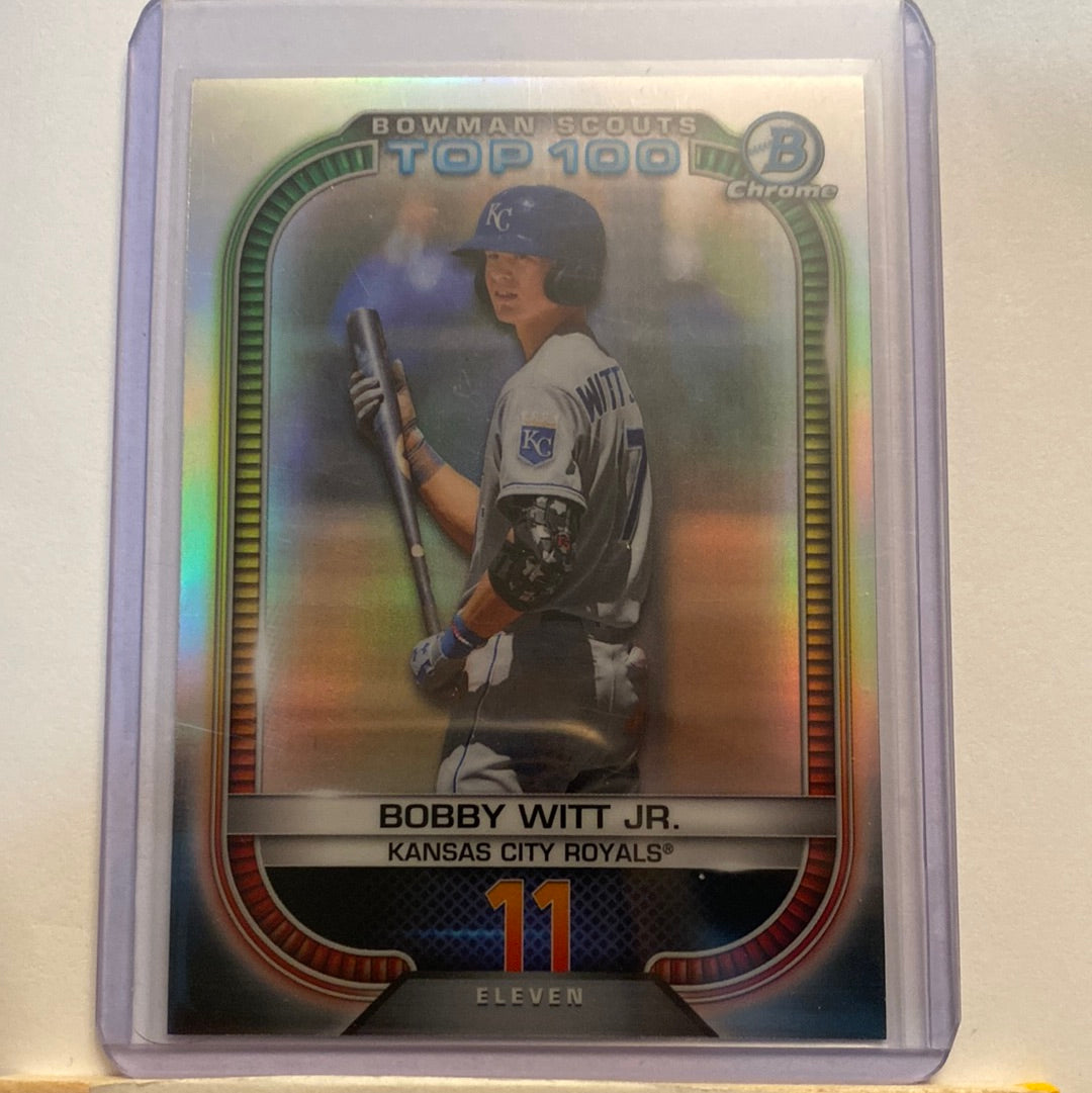 2021 Bowman Chrome Bobby Witt Jr. Top 100 trading card