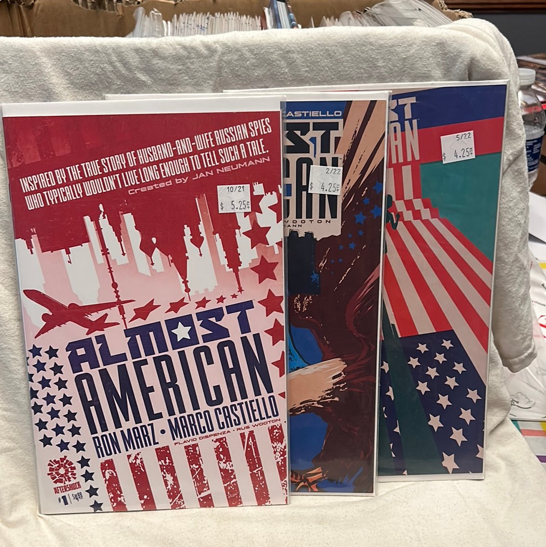 Almost American Complete Comic book Series 1-5 Based on a true story