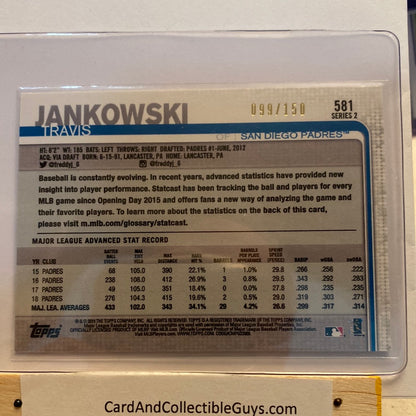 2019 Topps Advanced Stats Travis Jankowski /150 trading card