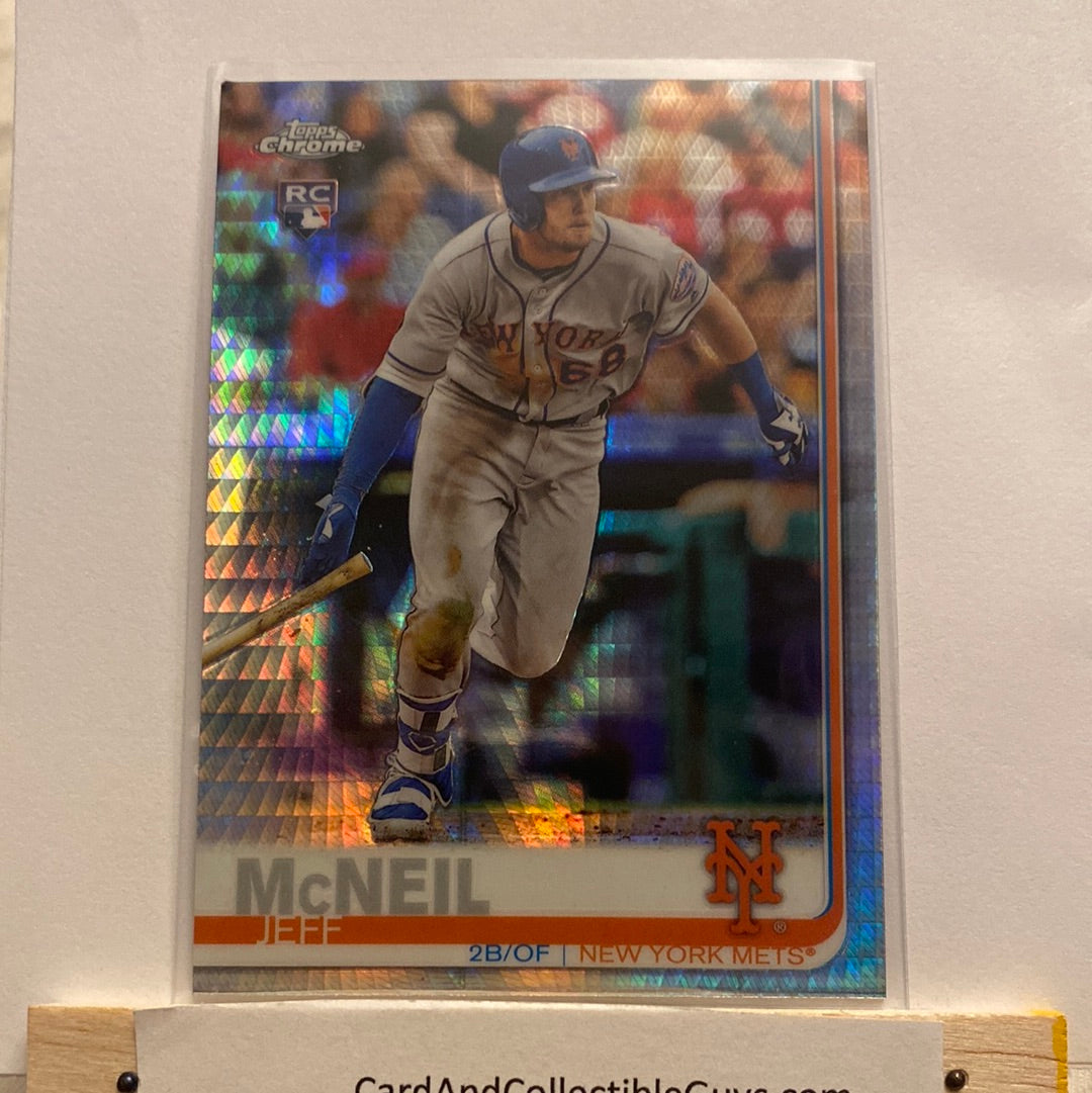 2019 Topps Chrome Jeff McNeil 2 card lot trading card