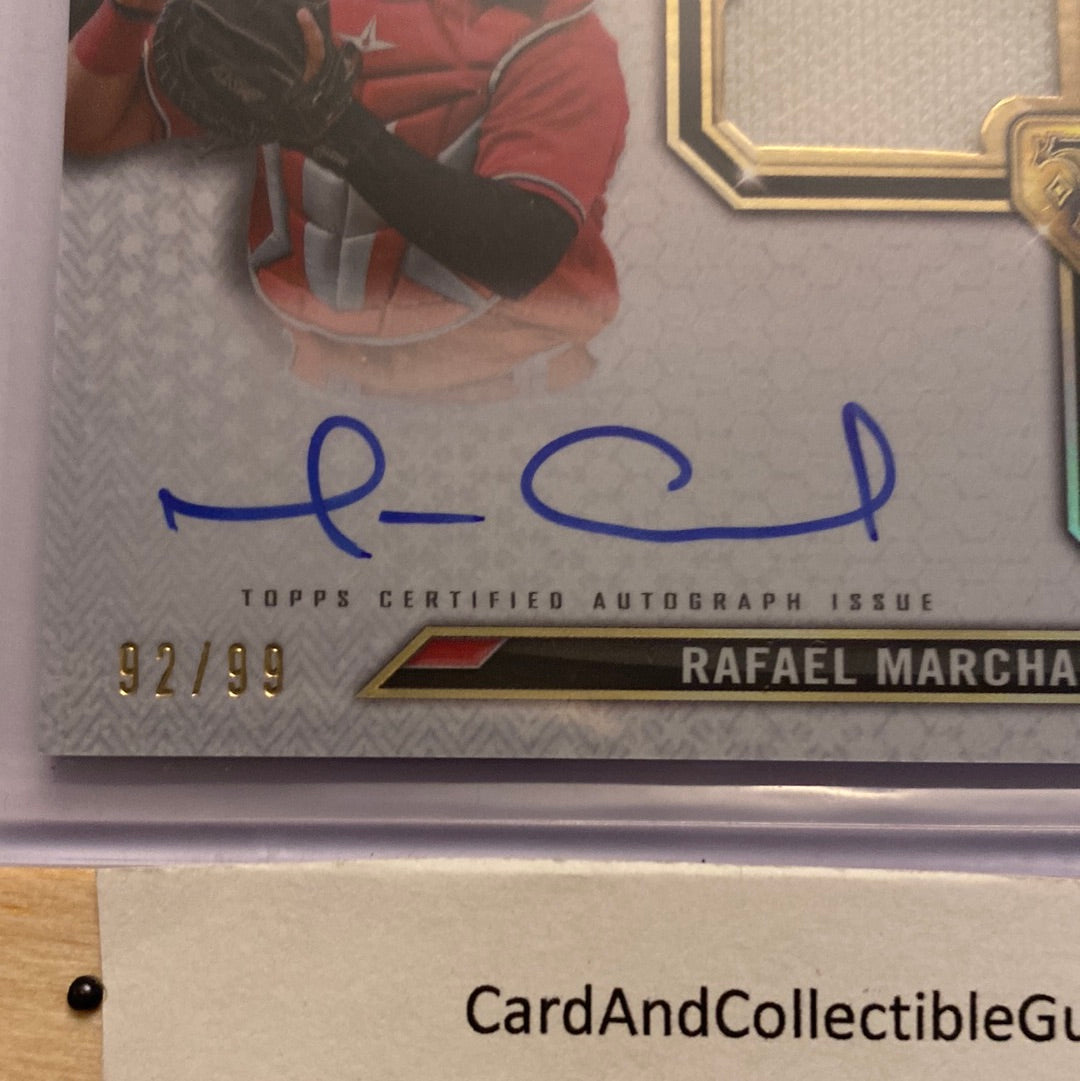 2021 Topps Triple Threads Rafael Marchan relic/Auto /99 trading card