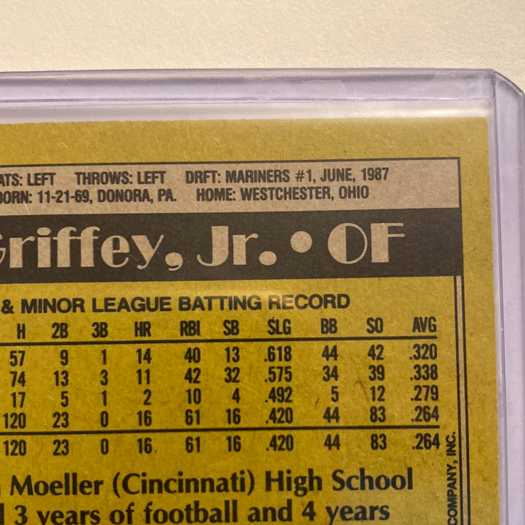 1990 Topps Ken Griffey Jr trading card