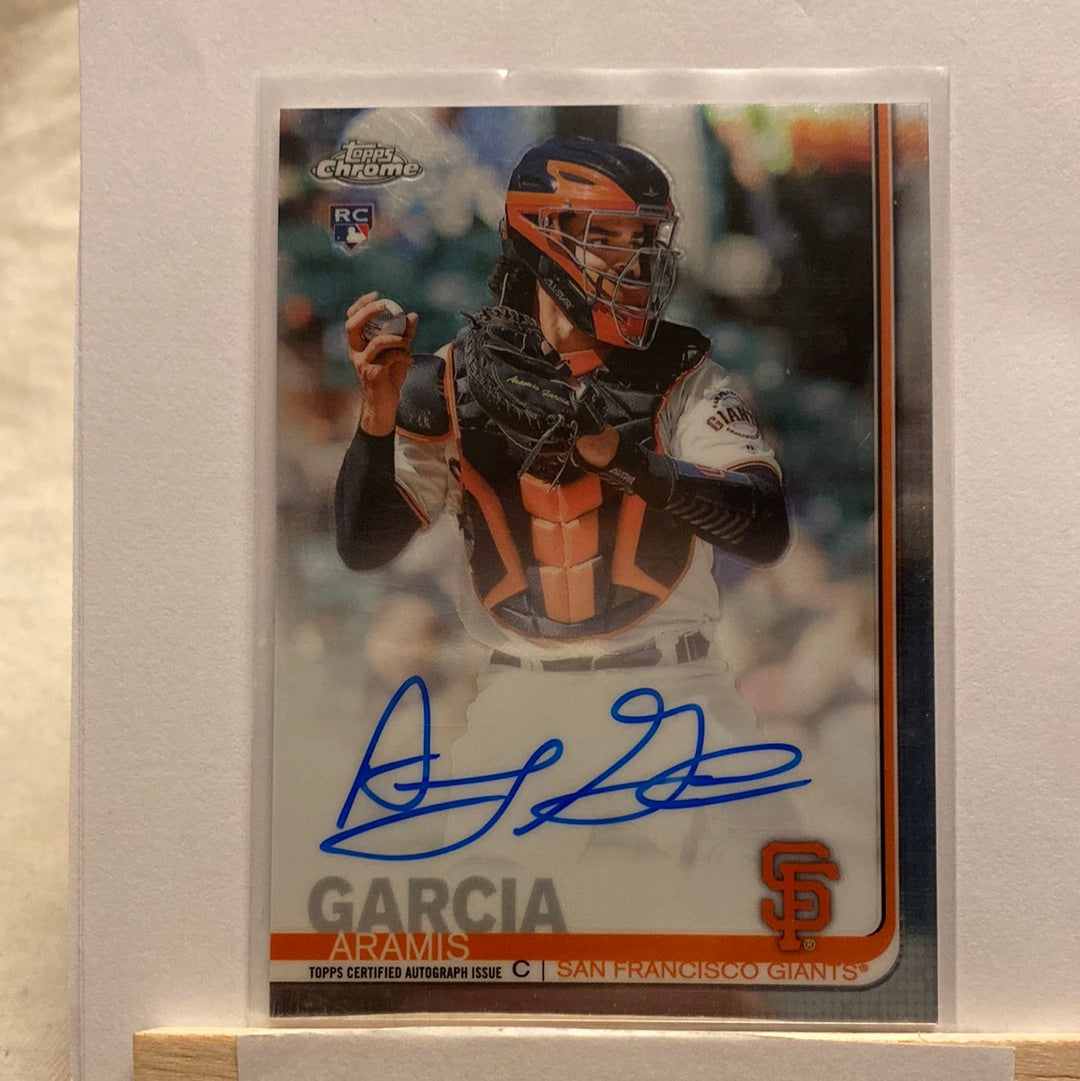 2019 Topps Chrome Aramis Garcia trading card