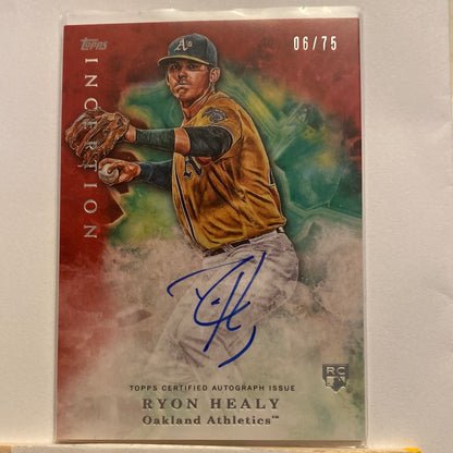 2017 Topps Inception Ryon Healy trading card