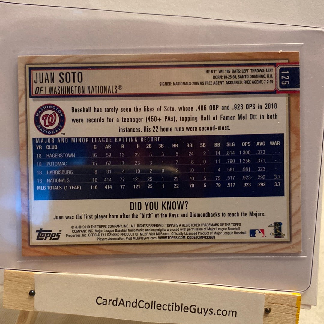 2019 Topps BL Juan Soto trading card