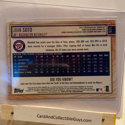 2019 Topps BL Juan Soto trading card