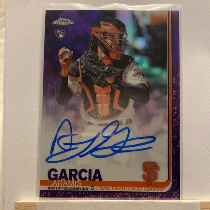 2019 Topps Chrome Aramis Garcia trading card