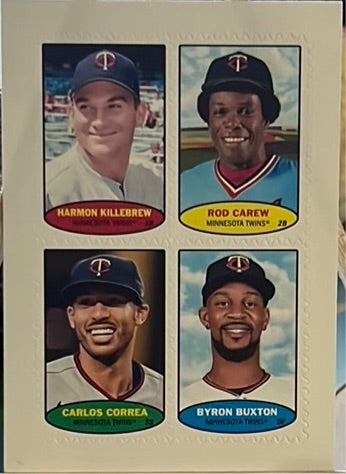 Topps Heritage Minnesota Twins Baseball Stamps Trading Cards