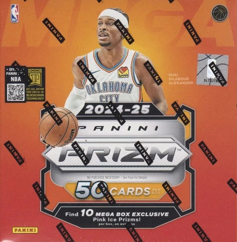 2024-25 Panini: Basketball Prizm trading Cards Mega Box
