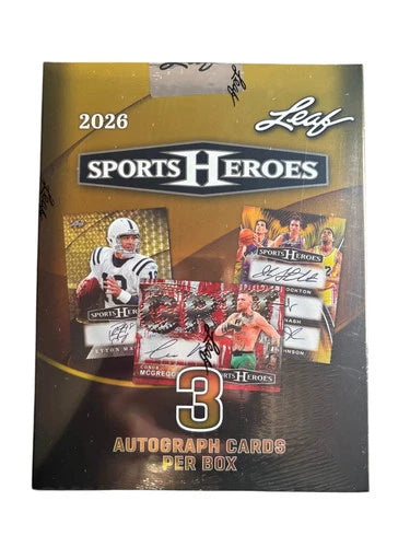 2026 Leaf: Sports Heroes Hobby Box!!