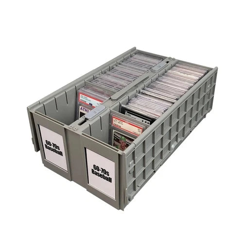 Protect: Graded Card Bin (2 Row) Gray
