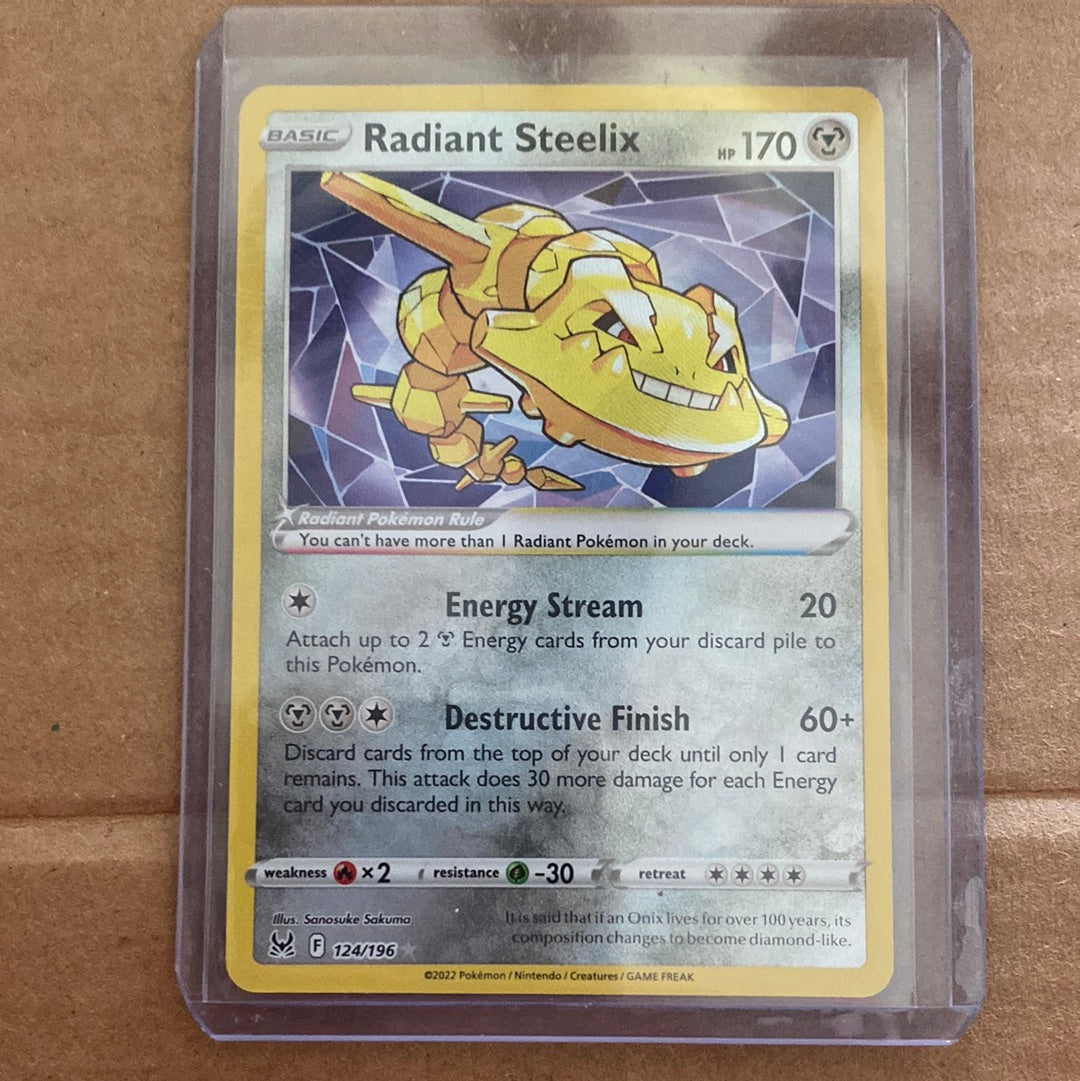 Pokemon TCG  Radiant Steelix 124/196