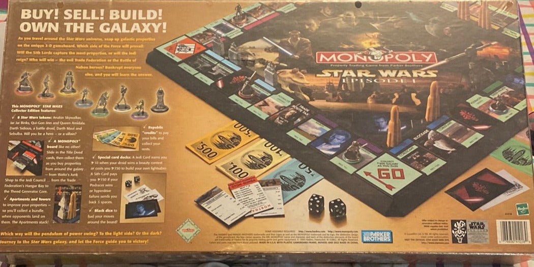 Star Wars Episode 1 collector edition Monopoly Board Game