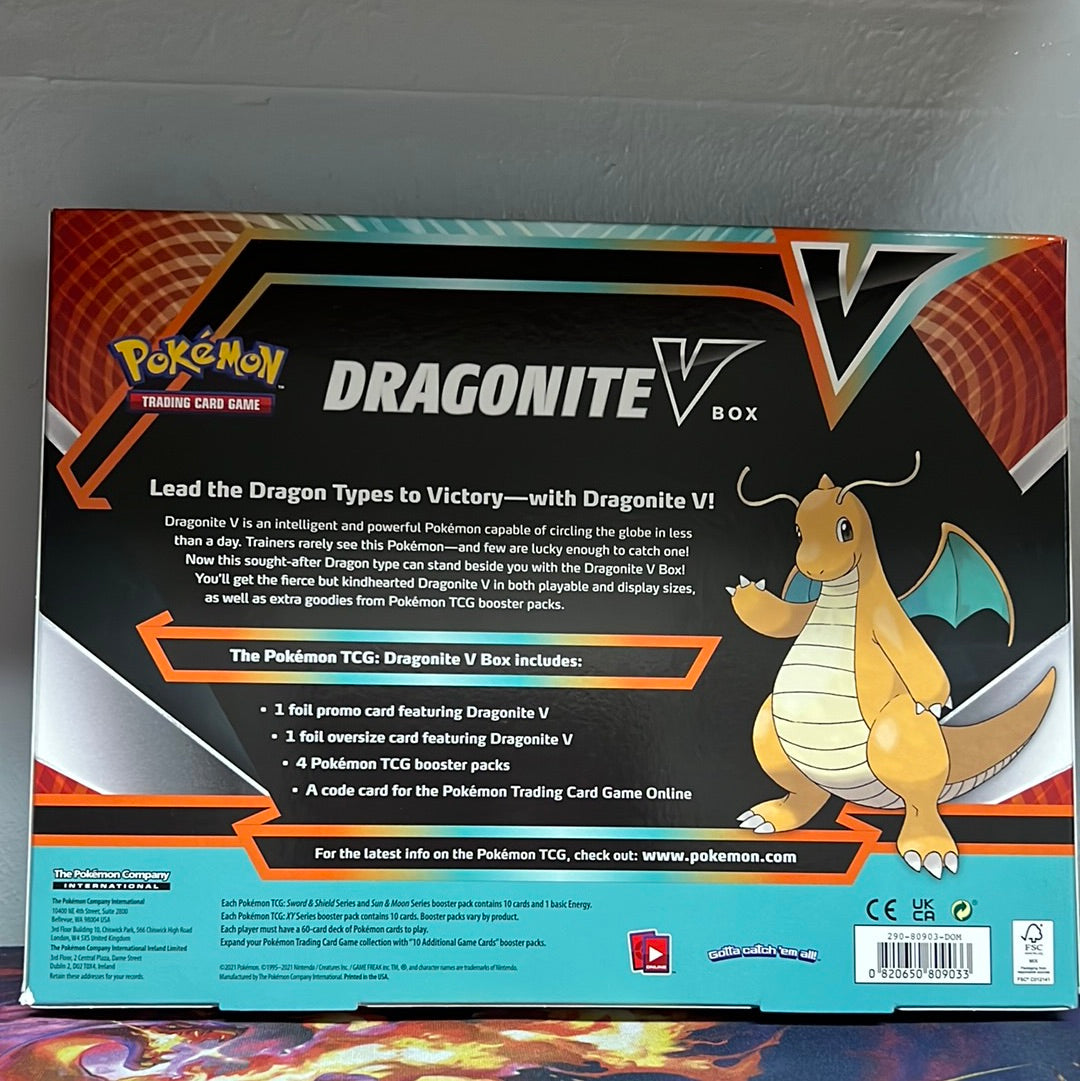 Pokemon TCG Dragonite V box