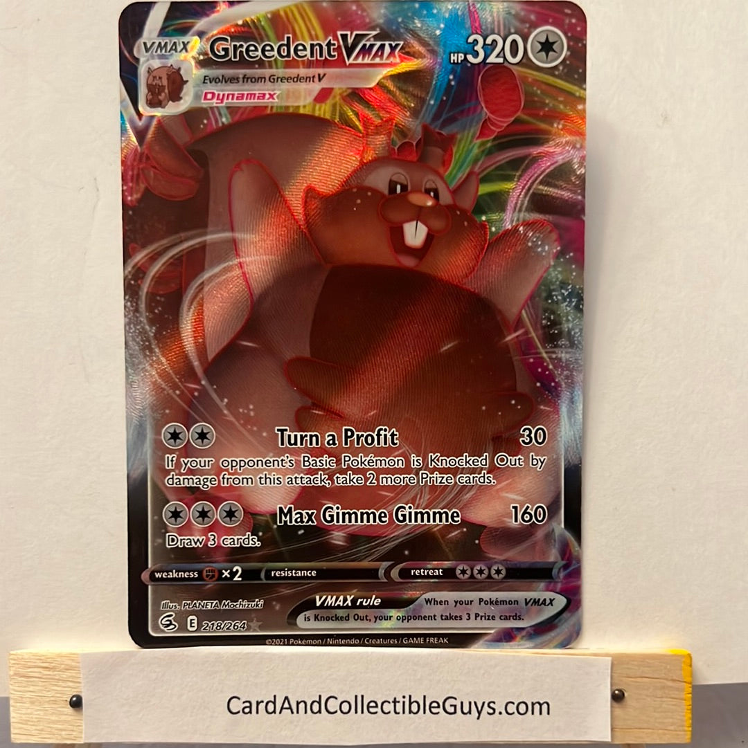 Pokemon TCG Greedent Vmax 218/264