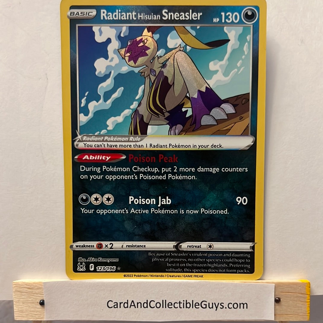 Pokemon TCG Radiant Hisuian Sneasler 123/196