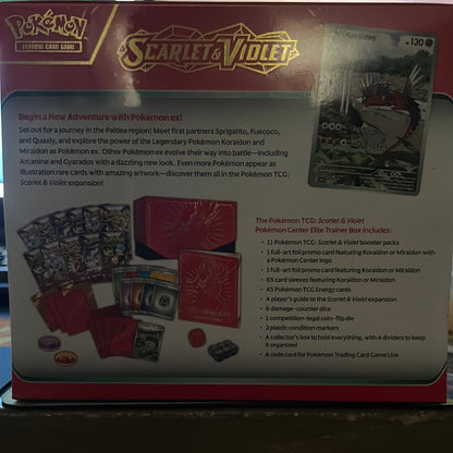 Pokemon TCG Scarlet & Violet Koraidon Base set ETB