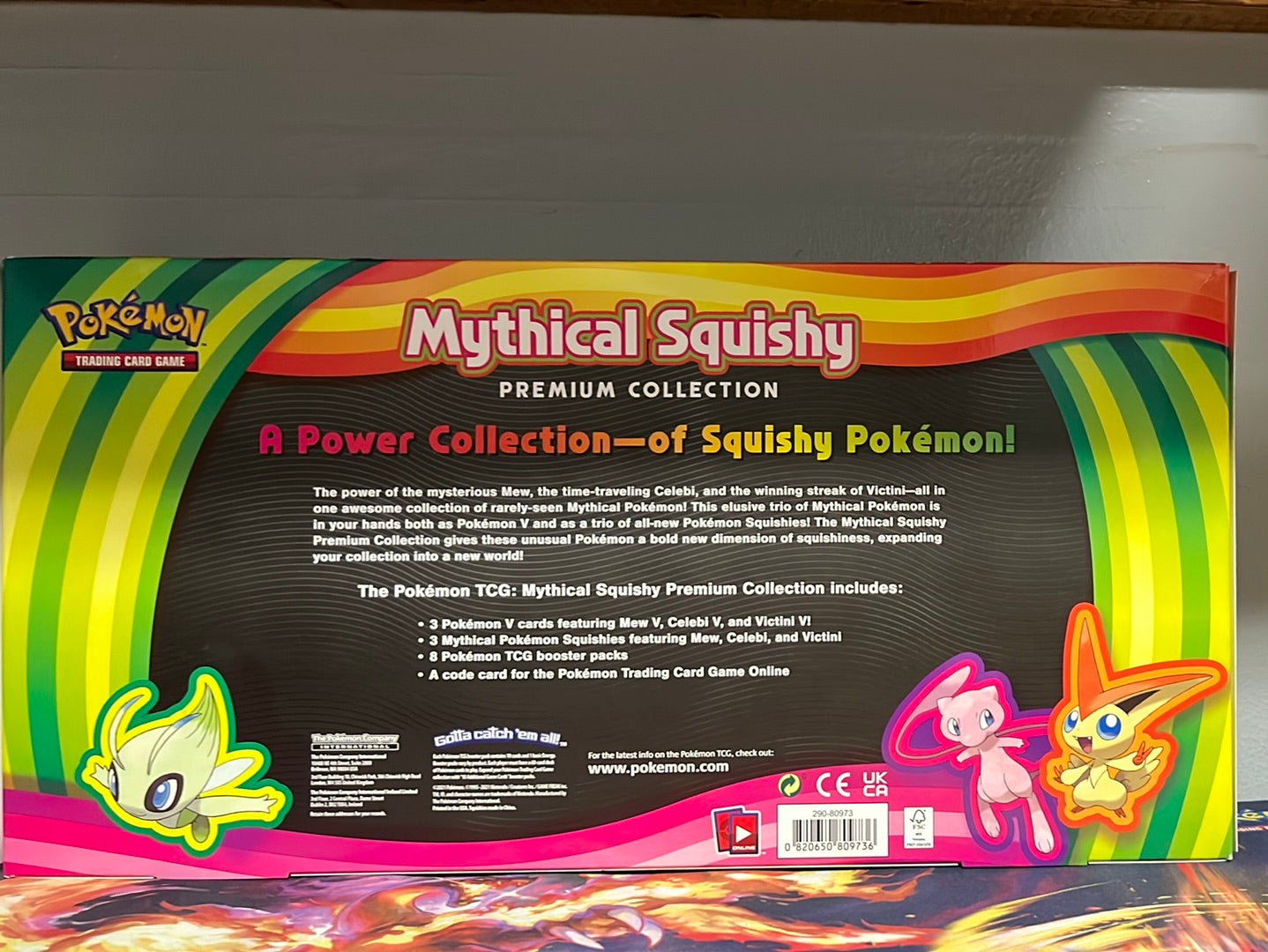 Pokemon TCG Mythical Squishy box