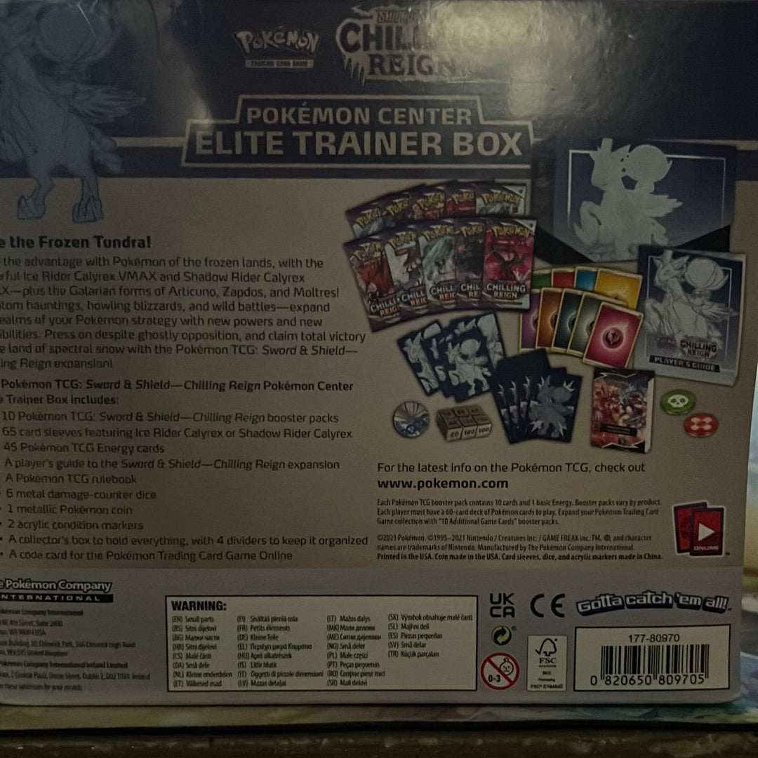 Pokemon TCG Chilling Reign ETB