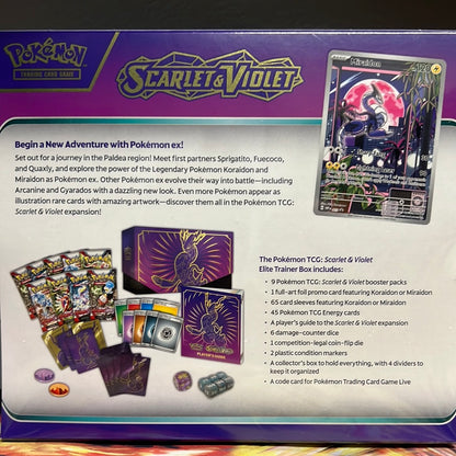 Pokemon TCG Scarlet & Violet Miraidon Base set ETB