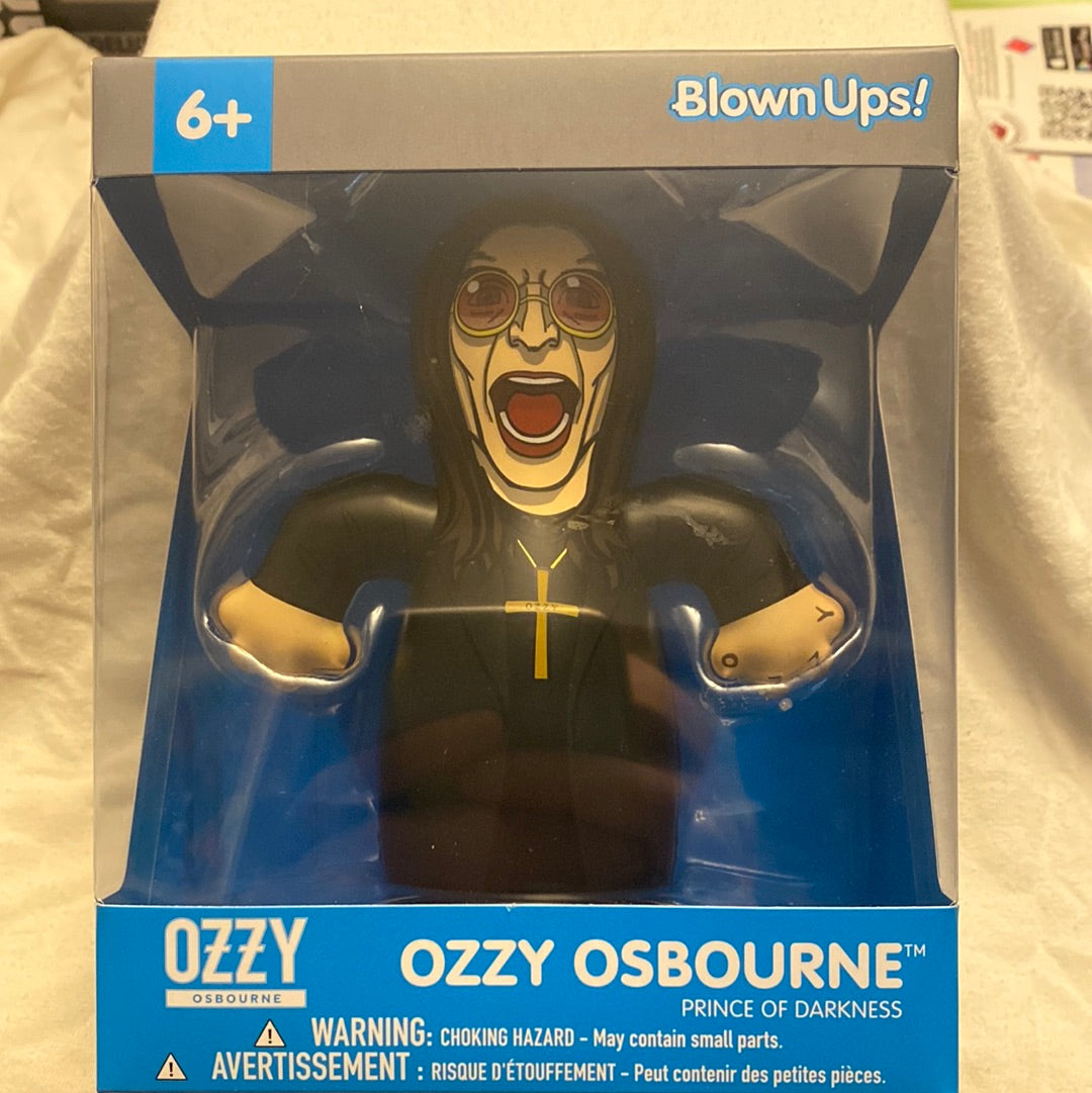 Blown ups Ozzy Osbourne prince of darkness figure