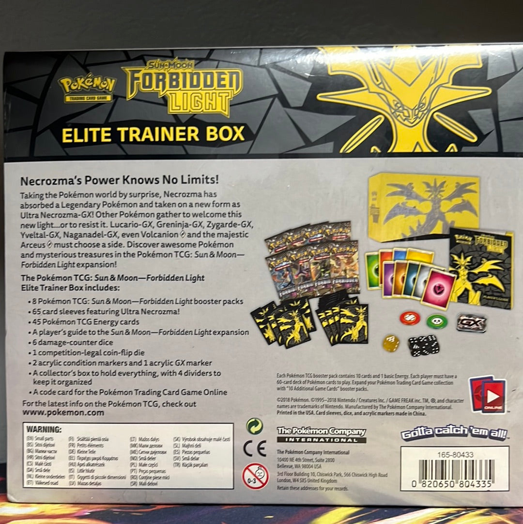 Pokemon TCG Forbidden Light ETB